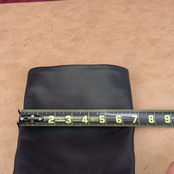 Nordstrom Women Hanna Black Leather Fashion Riding Knee Boots sz 6.5 - Picture 8 of 10